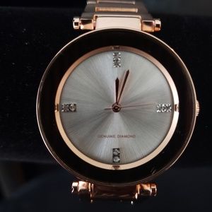 Rose gold watch
